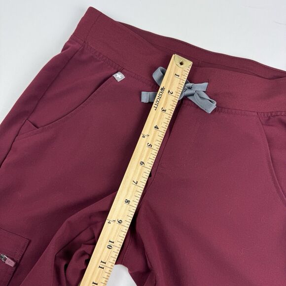 Figs Zamora Jogger Scrub Pants Size XS Burgundy Red W18SW2005 - Picture 12 of 15